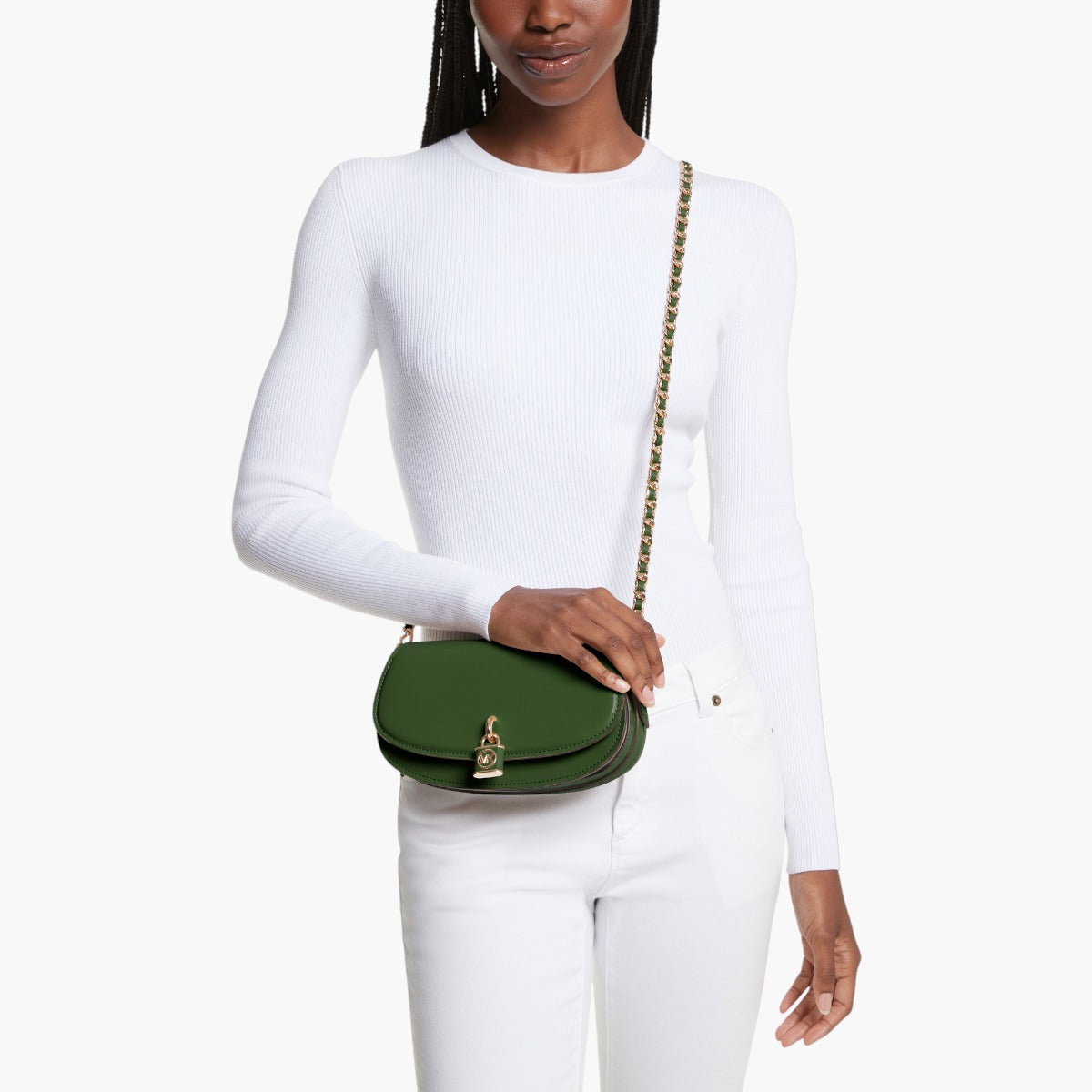 Michael Kors Mila Small Leather Shoulder Bag | LEVISONS