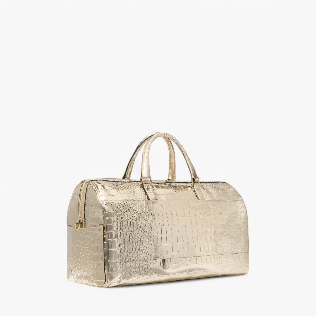 Michael Kors Bedford Travel Extra-Large Metallic Crocodile Embossed Leather Weekender Bag | LEVISONS