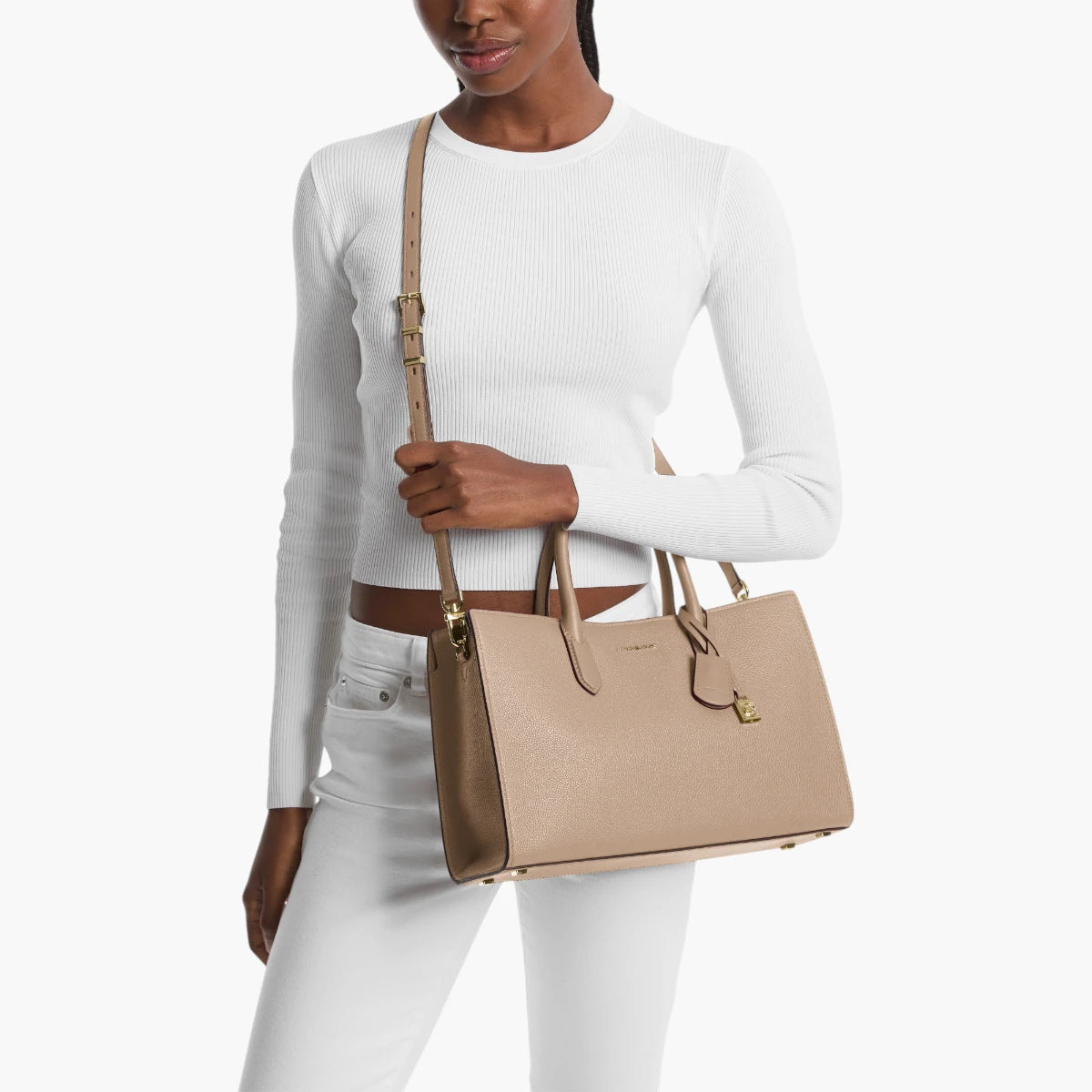 Michael Kors Scarlett Medium Leather Satchel | LEVISONS