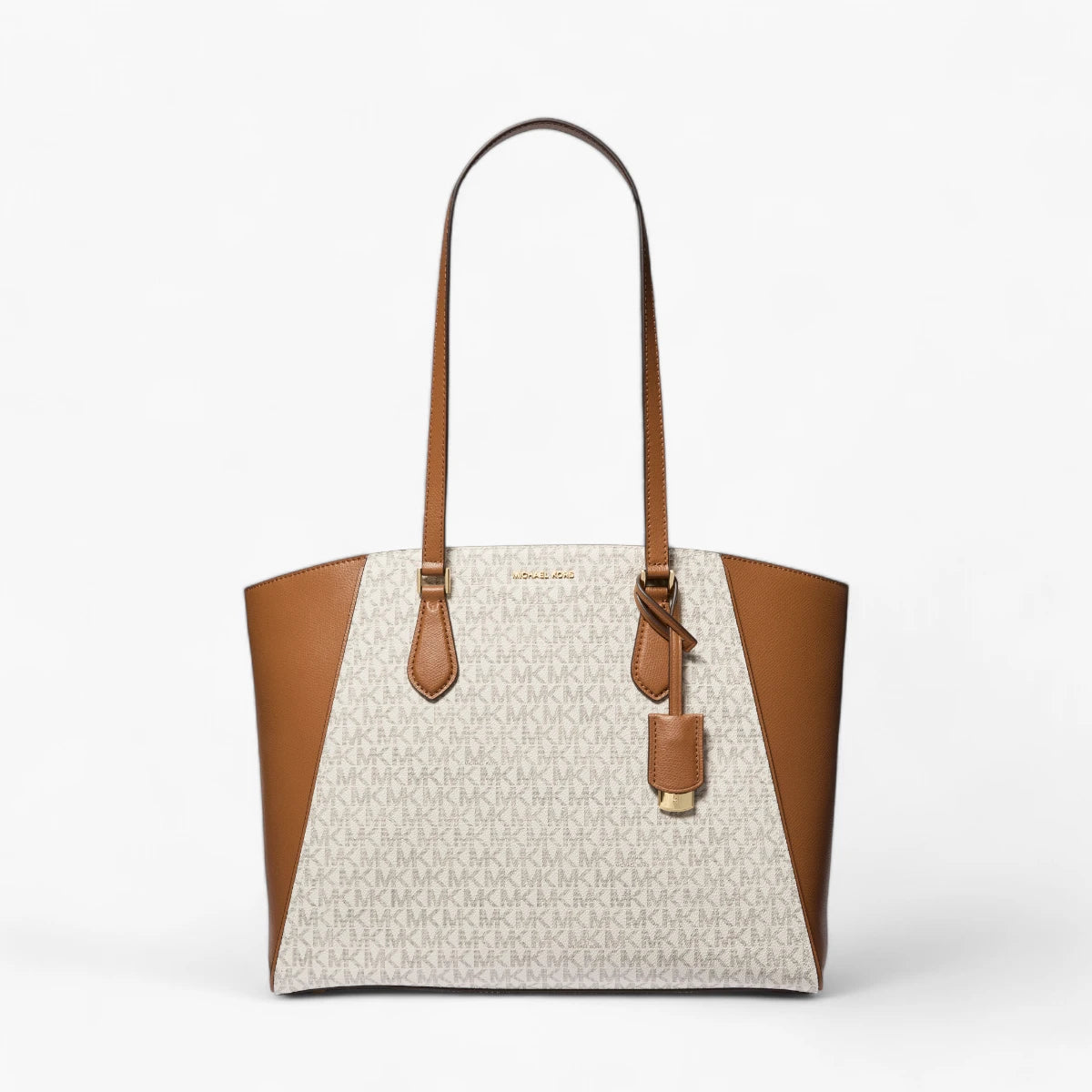 Michael Kors Taryn Large Signature Logo And Leather Tote Bag | LEVISONS