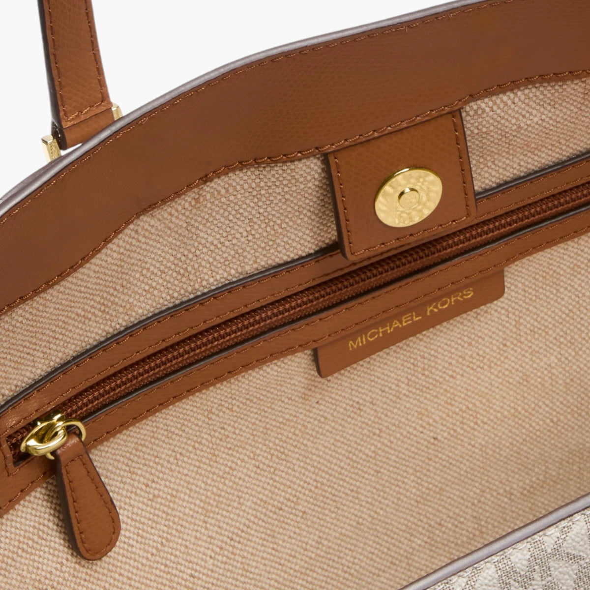 Michael Kors Taryn Large Signature Logo And Leather Tote Bag | LEVISONS