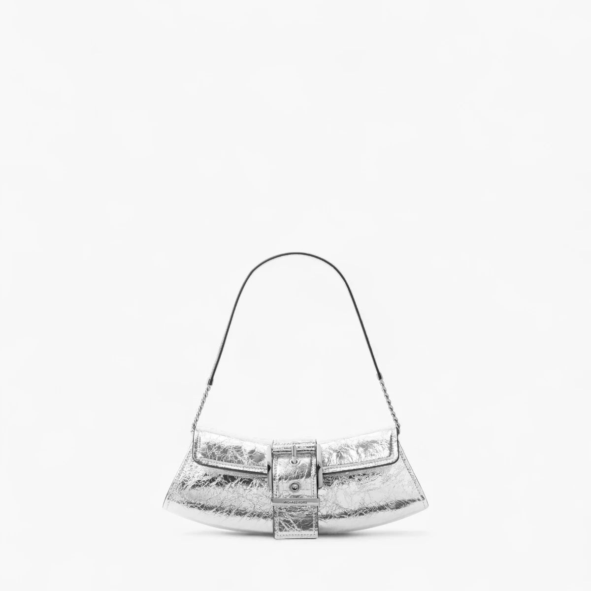 Michael Kors Colby Small Crackled Metallic Leather Convertible Clutch | LEVISONS