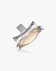 Michael Kors Colby Small Crackled Metallic Leather Convertible Clutch | LEVISONS