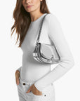 Michael Kors Mila Small Metallic Leather Shoulder Bag | LEVISONS