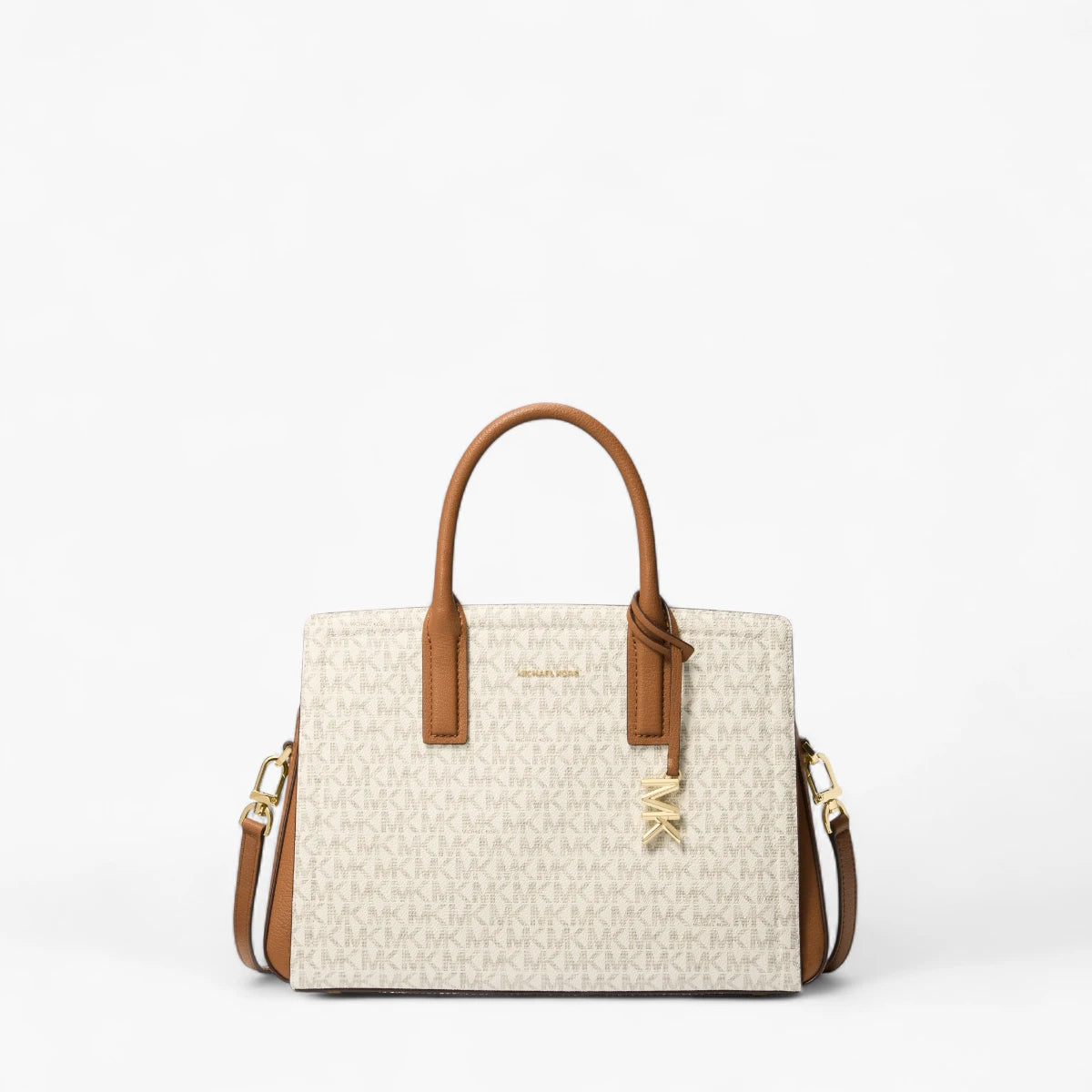 Michael Kors Laila Medium Signature Logo Satchel | LEVISONS