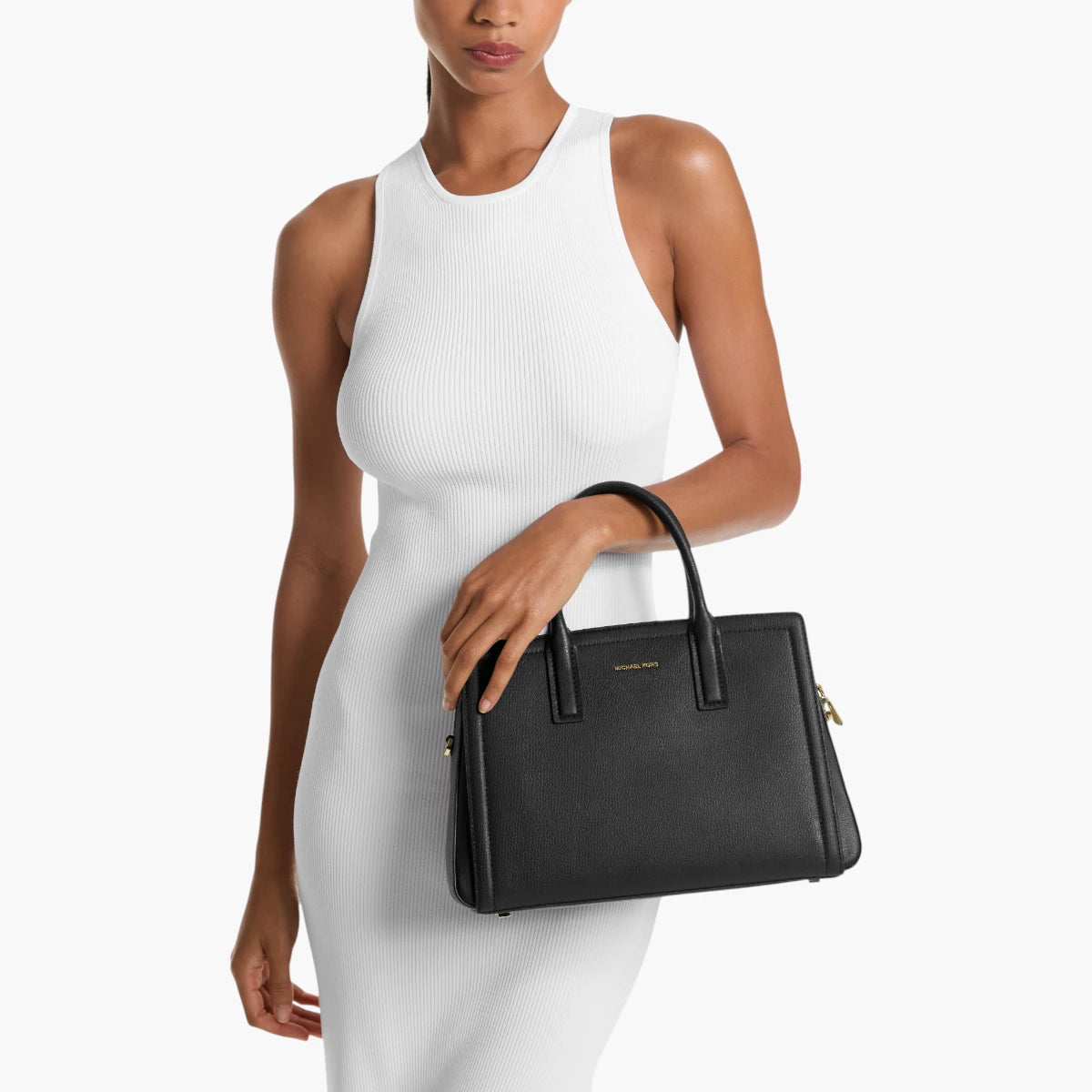 Michael Kors Laila Medium Leather Satchel | LEVISONS