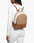 Michael Kors Rhea Medium Color-Block Logo Backpack | LEVISONS