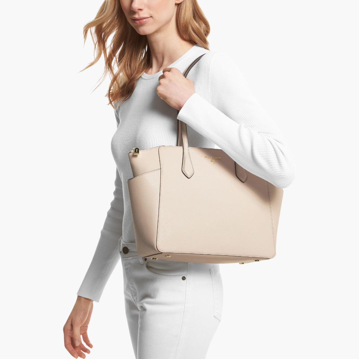 Buy Marilyn Medium Saffiano Leather Tote Bag - Michael Kors