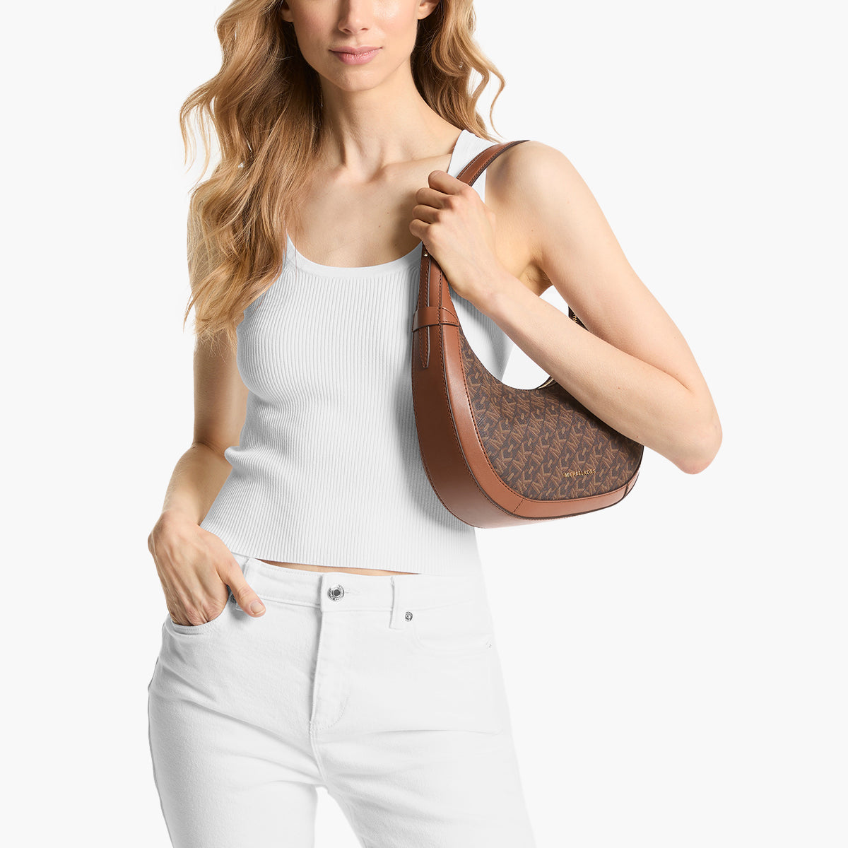 Michael Kors Preston Small Empire Signature Shoulder Bag | LEVISONS