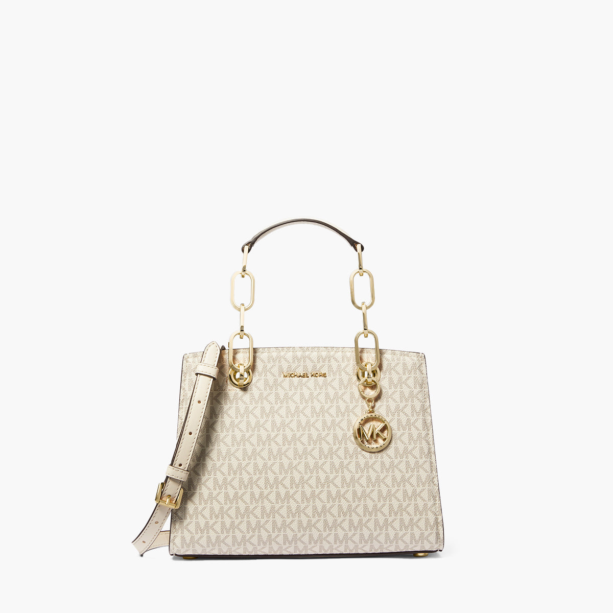 Michael Kors Cynthia Small Signature Logo Satchel | LEVISONS