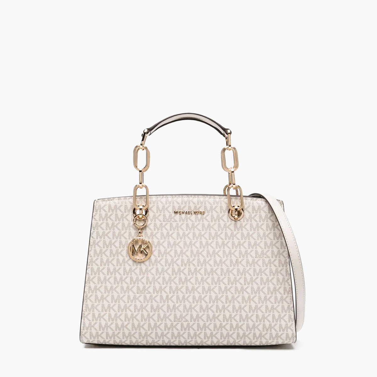 Michael Kors Cynthia Medium Signature Logo Satchel | LEVISONS