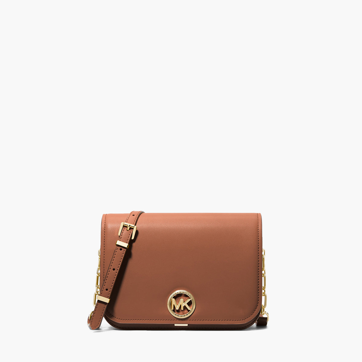 Michael Kors Delancey Medium Leather Messenger Bag | LEVISONS