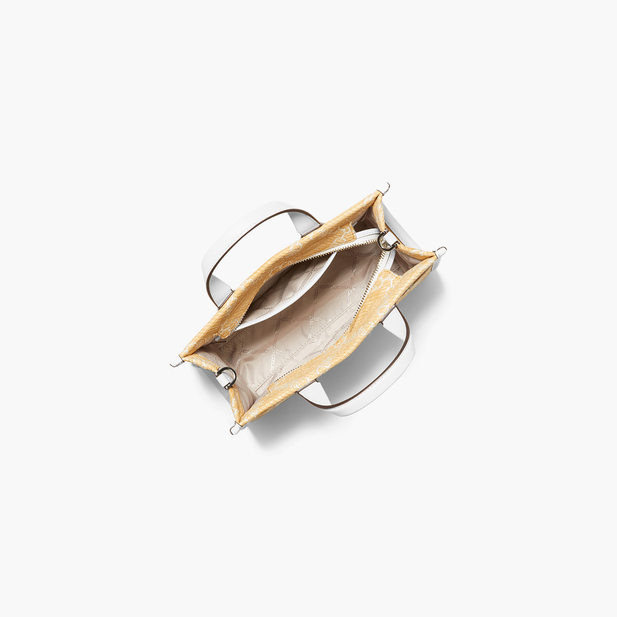 Michael Kors Gigi Small Empire Logo Jacquard Straw Messenger Bag | LEVISONS