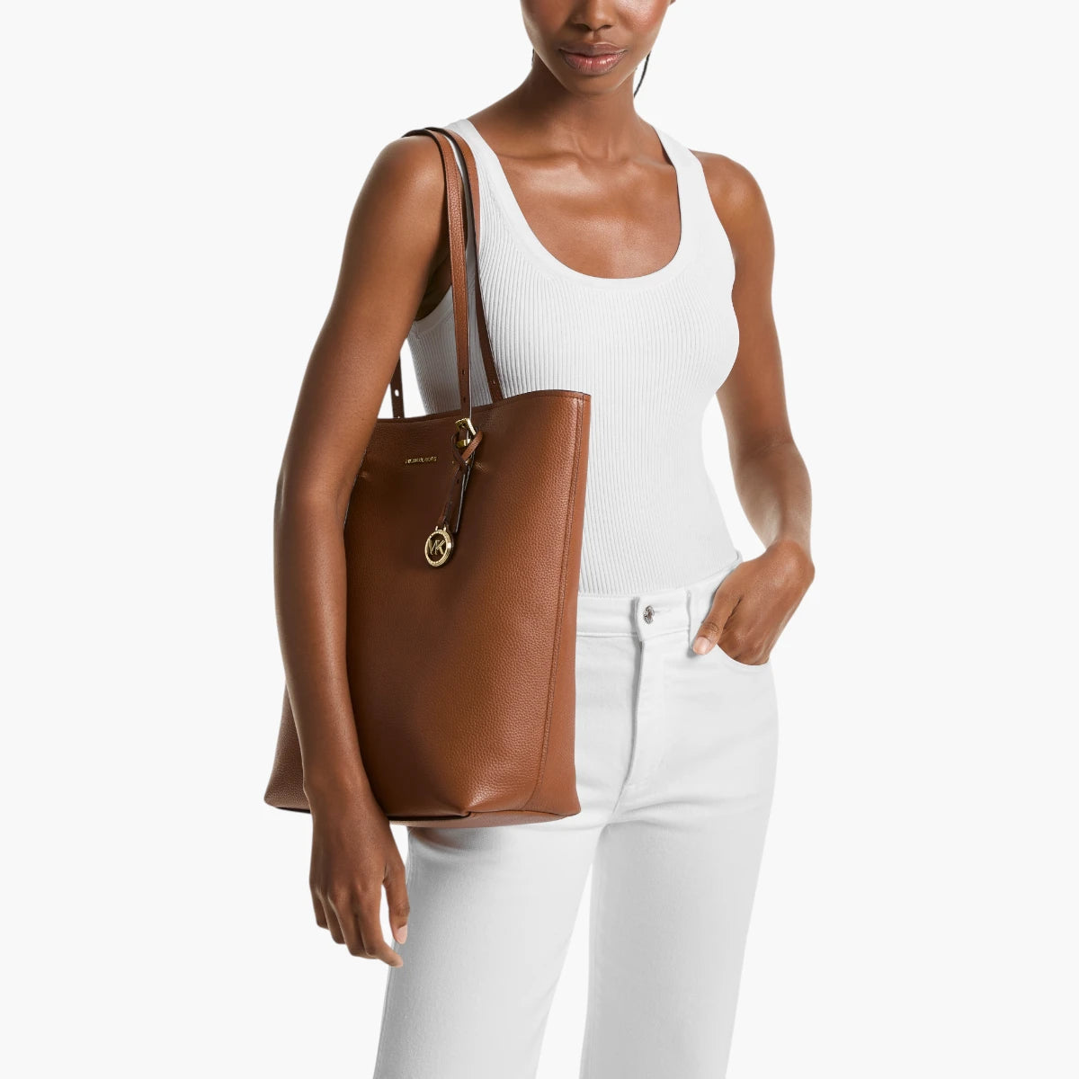 Michael Kors Quinn Large Pebbled Leather Tote Bag | LEVISONS