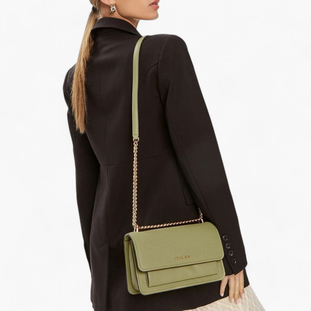 Michael Kors Claire Large Pebbled Leather Convertible Shoulder Bag | LEVISONS