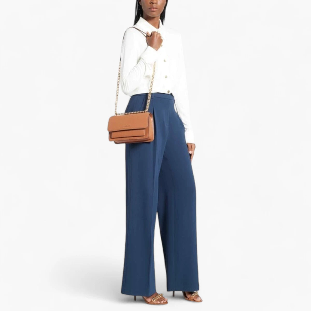 Michael Kors Claire Large Pebbled Leather Convertible Shoulder Bag | LEVISONS