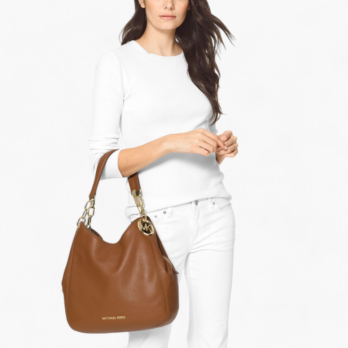 Michael kors lillie pebble leather crossbody sale