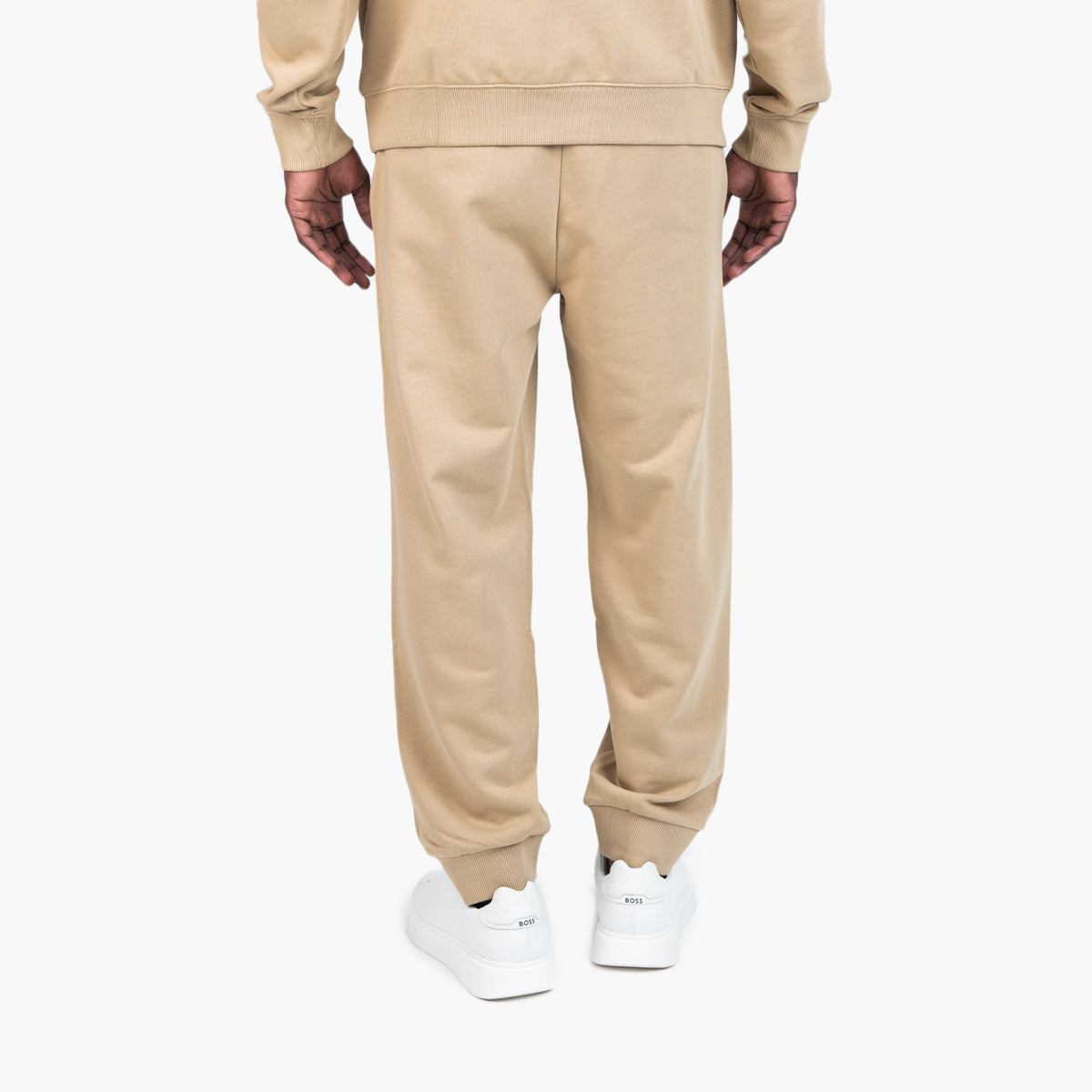 Hugo Blue Cotton-Terry Tracksuit Bottoms With Chain-Stitch Logo | LEVISONS