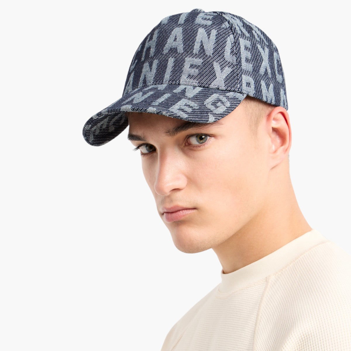 Armani Exchange Denim Embroidered Branded Baseball Cap | LEVISONS