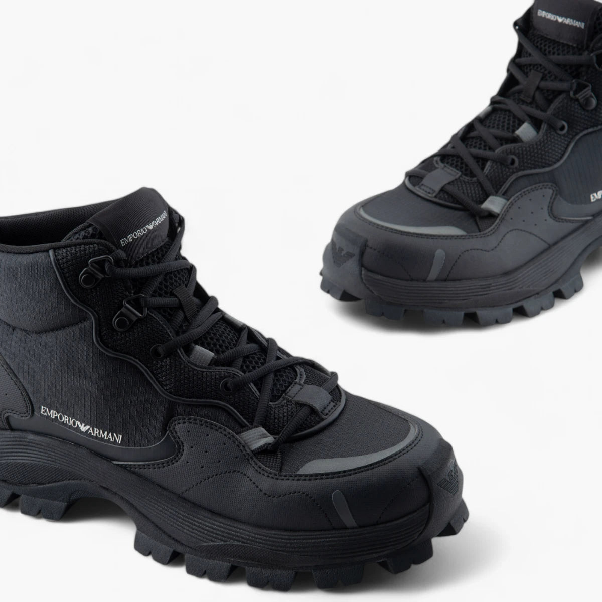 Emporio Armani Ankle Boots With A Chunky Sole | LEVISONS