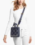 Michael Kors Gigi Extra-Small Empire Logo Jacquard Crossbody Bag | LEVISONS