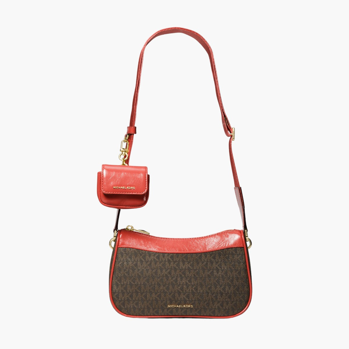 Michael Kors Jet Set Medium Logo And Leather Crossbody Bag With Case For Apple Airpods Pro® | LEVISONS
