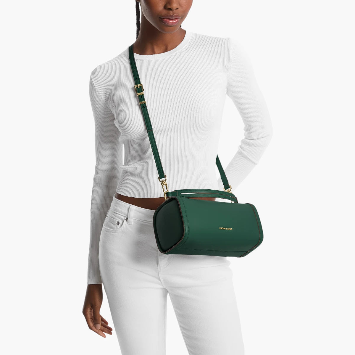 Michael Kors Orchard Small Leather Barrel Crossbody Bag | LEVISONS