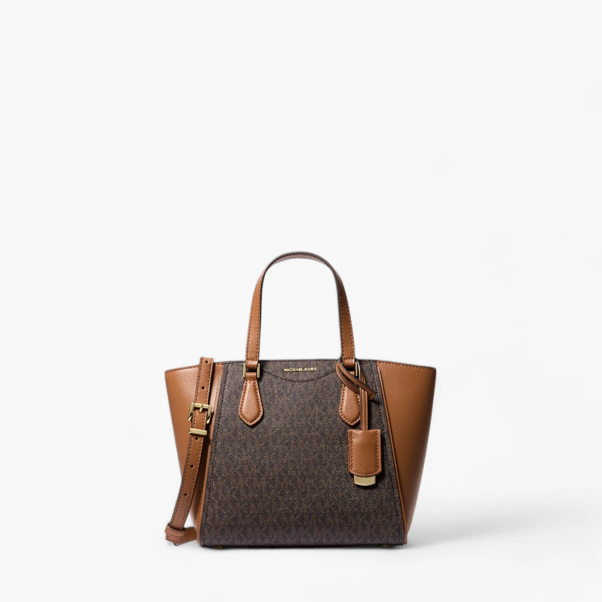 Michael Kors Taryn Small Signature Logo And Leather Convertible Crossbody Bag | LEVISONS