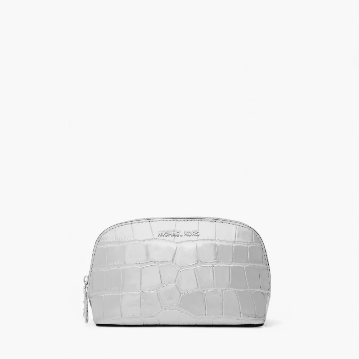 Michael Kors Empire Small Metallic Crocodile Embossed Leather Travel Pouch | LEVISONS