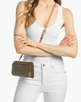 Michael Kors Jet Set Large Signature Logo Convertible Crossbody Bag | LEVISONS
