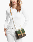 Michael Kors Greenwich Small Color-Block Logo And Saffiano Leather Crossbody Bag | LEVISONS