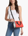 Michael Kors Marilyn Small Color-Block Saffiano Leather Crossbody Bag | LEVISONS