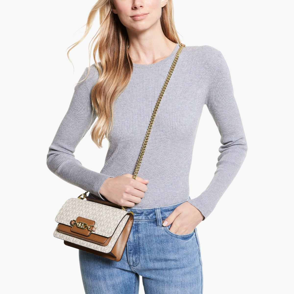 Michael Kors Heather Extra-Small Logo Crossbody Bag | LEVISONS
