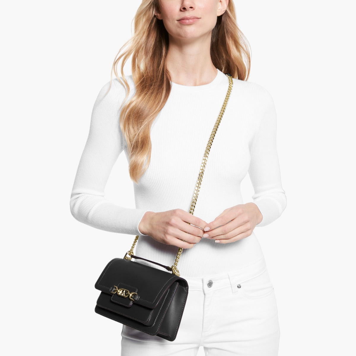 Michael Kors Heather Extra-Small Leather Crossbody Bag | LEVISONS