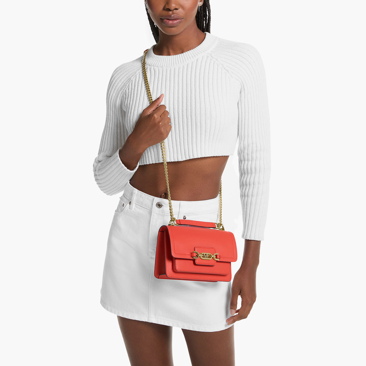 Michael Kors Heather Extra-Small Leather Crossbody Bag | LEVISONS