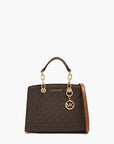 Michael Kors Cynthia Extra Small Signature Logo Satchel | LEVISONS