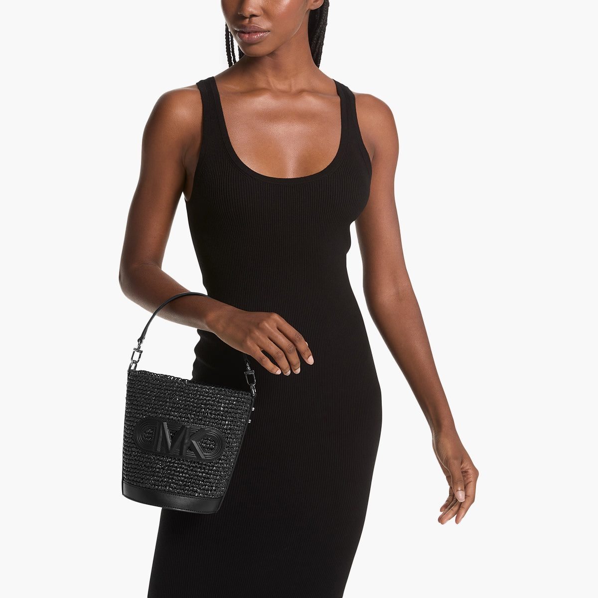 Michael Kors Townsend Small Straw Messenger Bag | LEVISONS