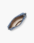 Michael Kors Empire Medium Frayed Denim Chain-Link Pochette | LEVISONS