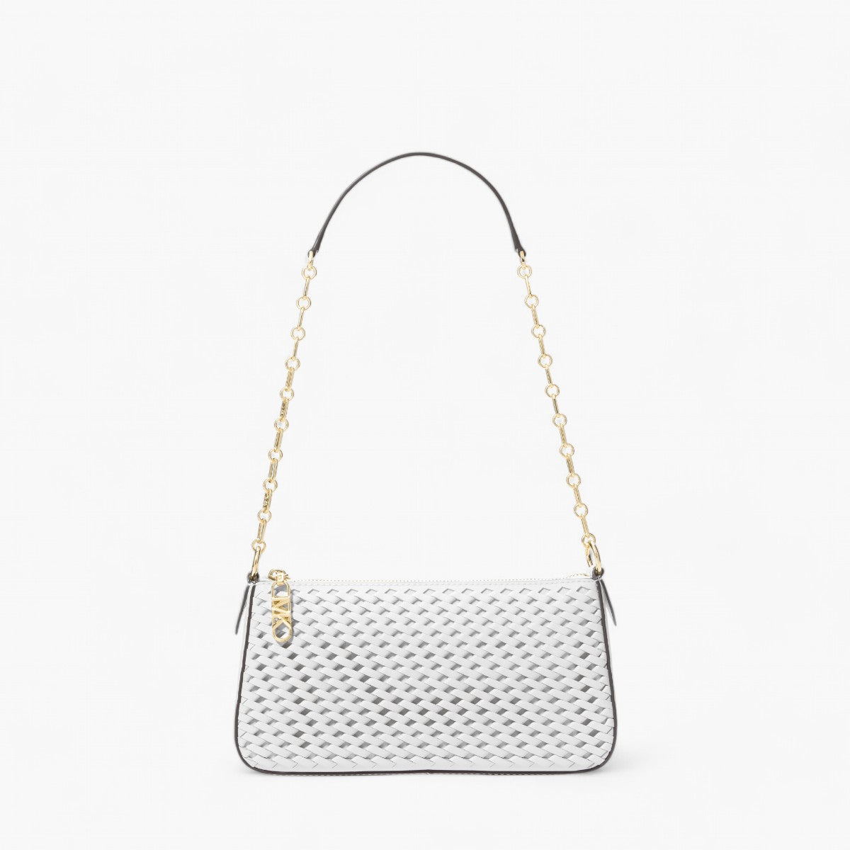 Michael Kors Empire Medium Woven Leather Chain-Link Pochette | LEVISONS