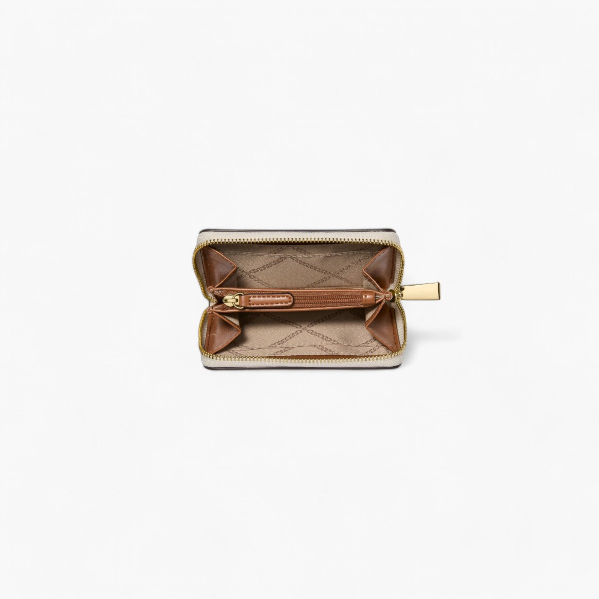 Michael Kors Jet Set Small Signature Logo Zip-Around Card Case | LEVISONS