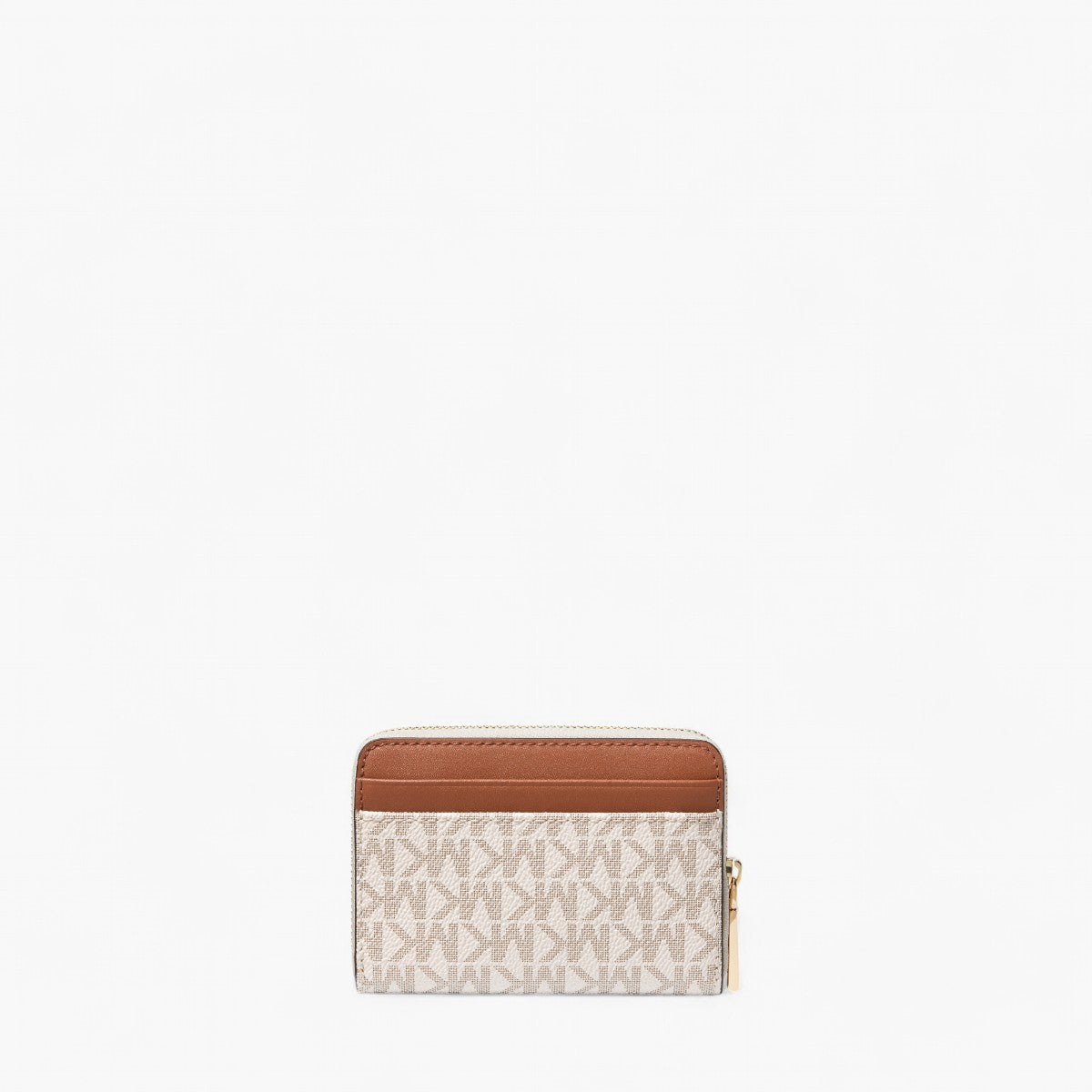 Michael Kors Jet Set Small Signature Logo Zip-Around Card Case | LEVISONS