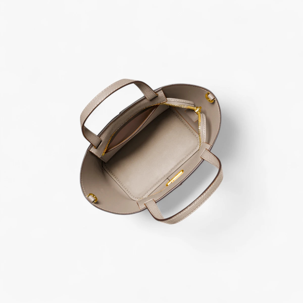 Michael Kors Flora Medium Signature Logo And Pebbled Leather Crossbody Bag | LEVISONS