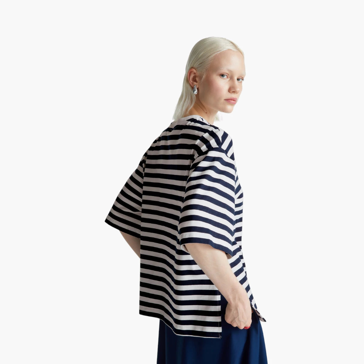United Colors Of Benetton Woman Oversized Striped T-Shirt | LEVISONS