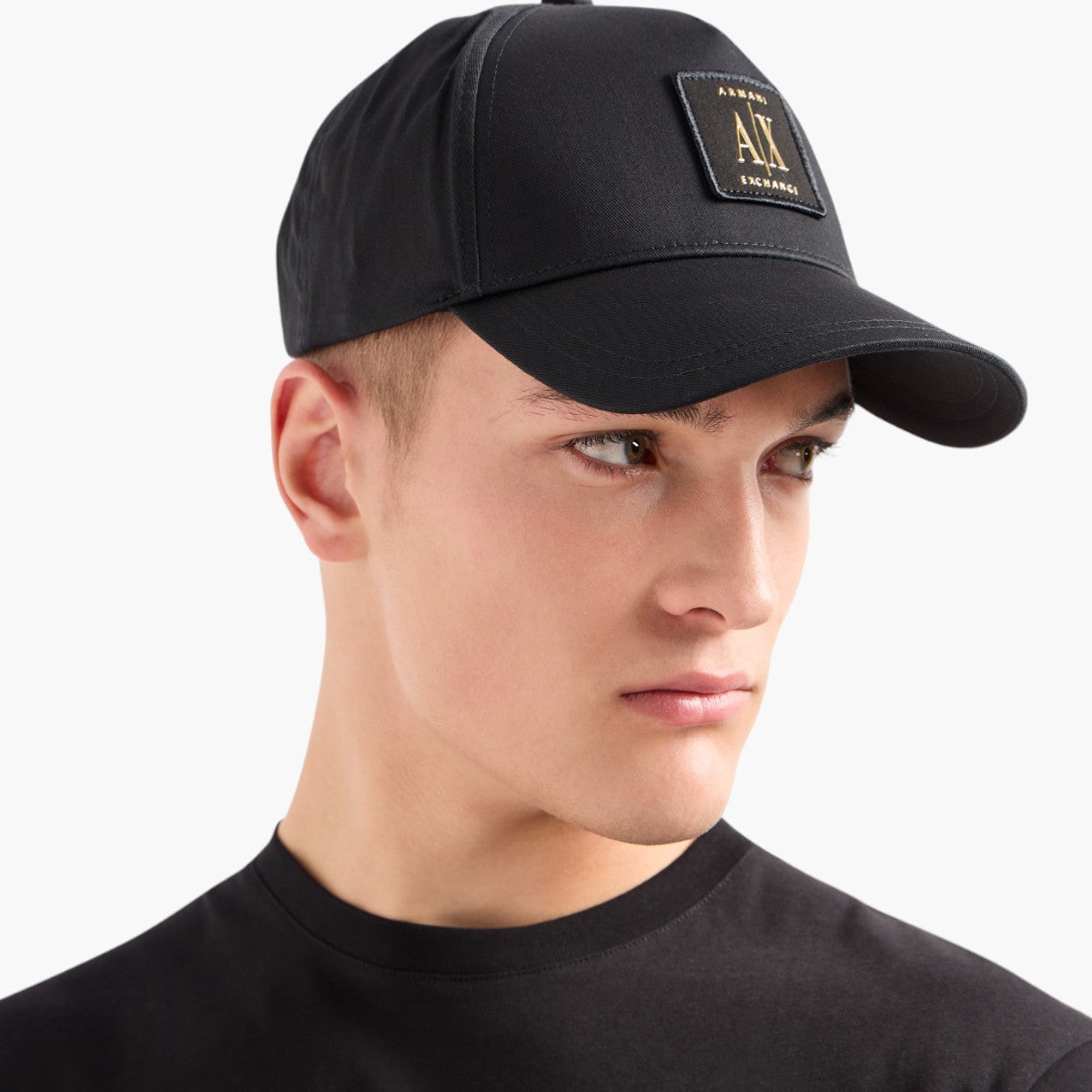 Armani Exchange Cotton Twill Logo Patch Baseball Cap | LEVISONS