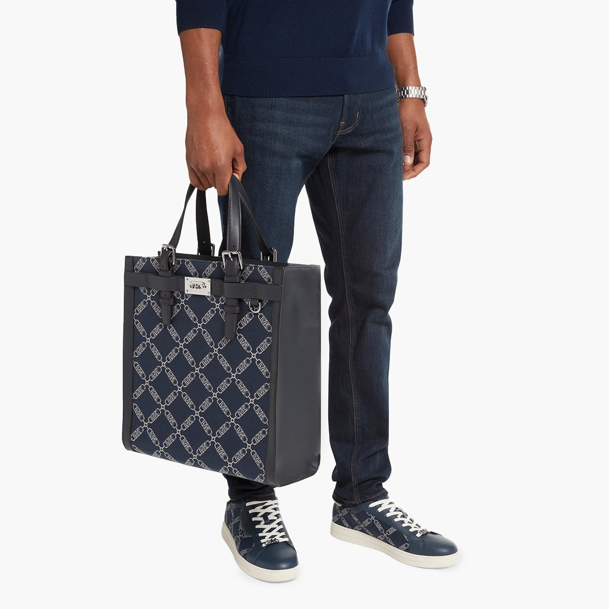 Michael Kors Hudson Empire Logo Jacquard Tote Bag | LEVISONS