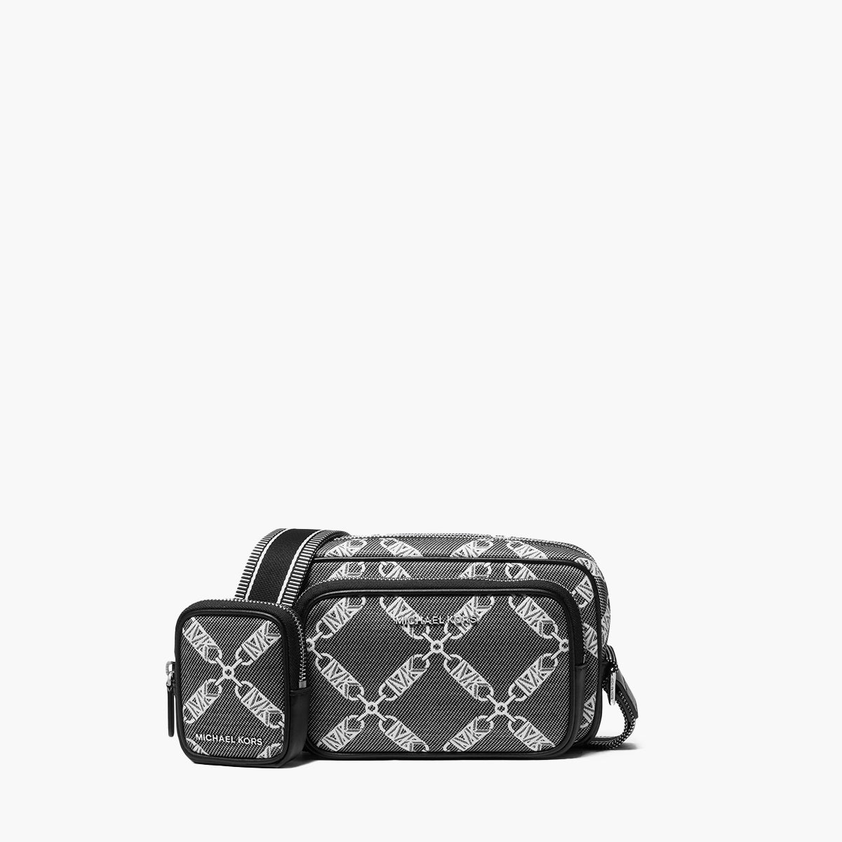 Michael Kors Hudson Empire Logo Jacquard Camera Bag | LEVISONS