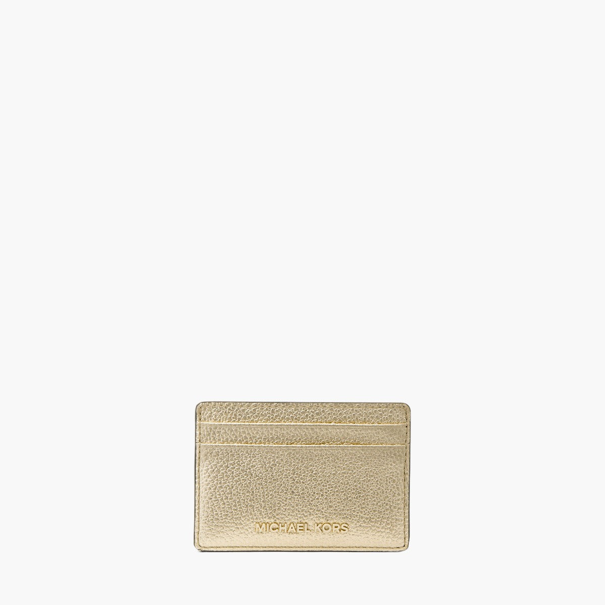 Michael Kors Metallic Pebbled Leather Card Case | LEVISONS