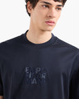 Emporio Armani Regular Fit Crewneck T-Shirt With Embroidered Logo | LEVISONS