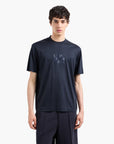 Emporio Armani Regular Fit Crewneck T-Shirt With Embroidered Logo | LEVISONS