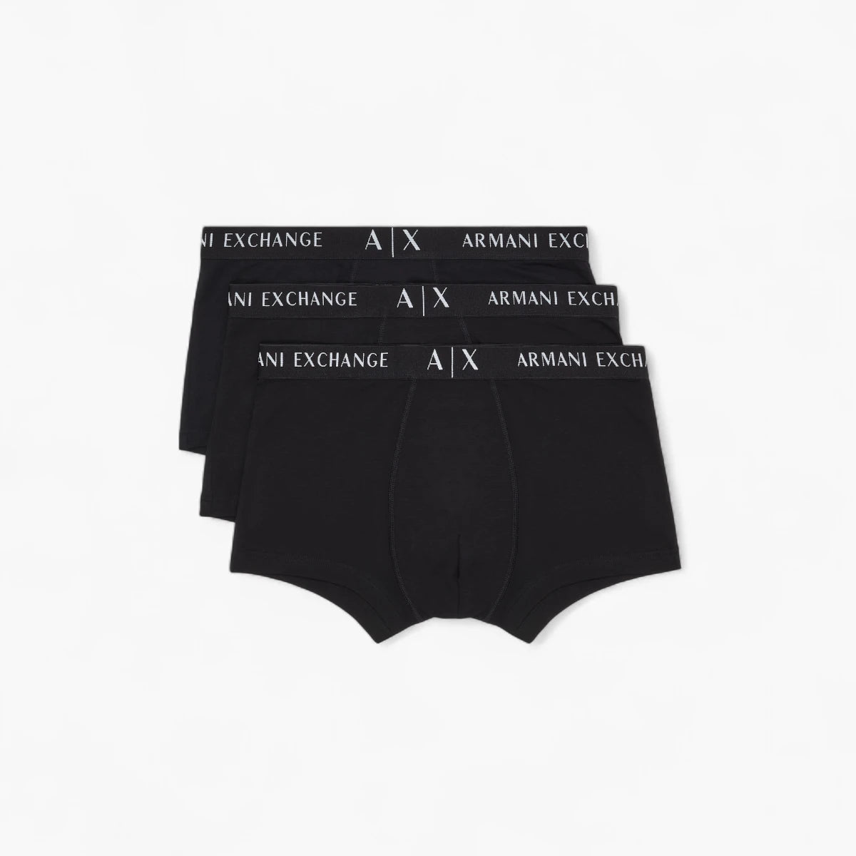 Armani Exchange 3 Pack Cotton Underwear Set With Elasticated Branded Waistband | LEVISONS